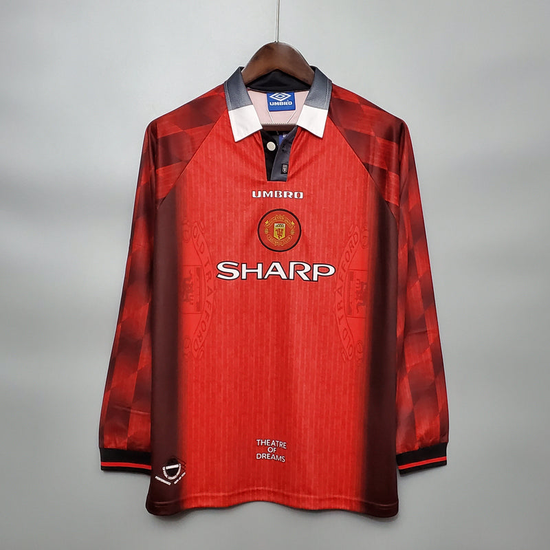 MANCHESTER UNITED I 1996 homem (RETRO) MANGA LONGA