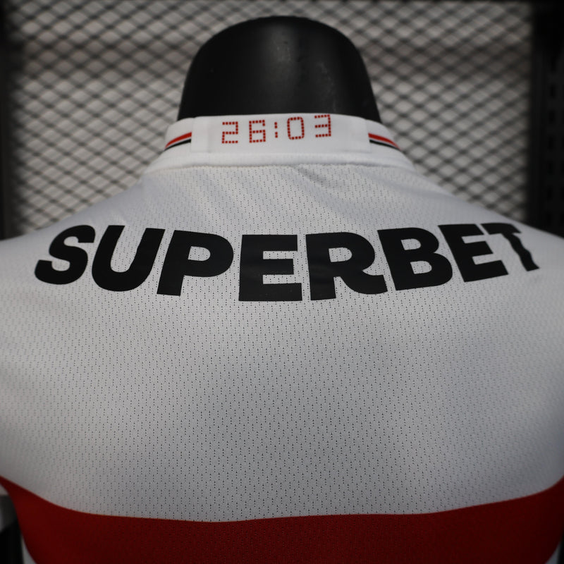 CAMISOLA SÃO PAULO I 25/26 homem TODOS OS PATROCINADORES (VERSÃO JOGADOR)