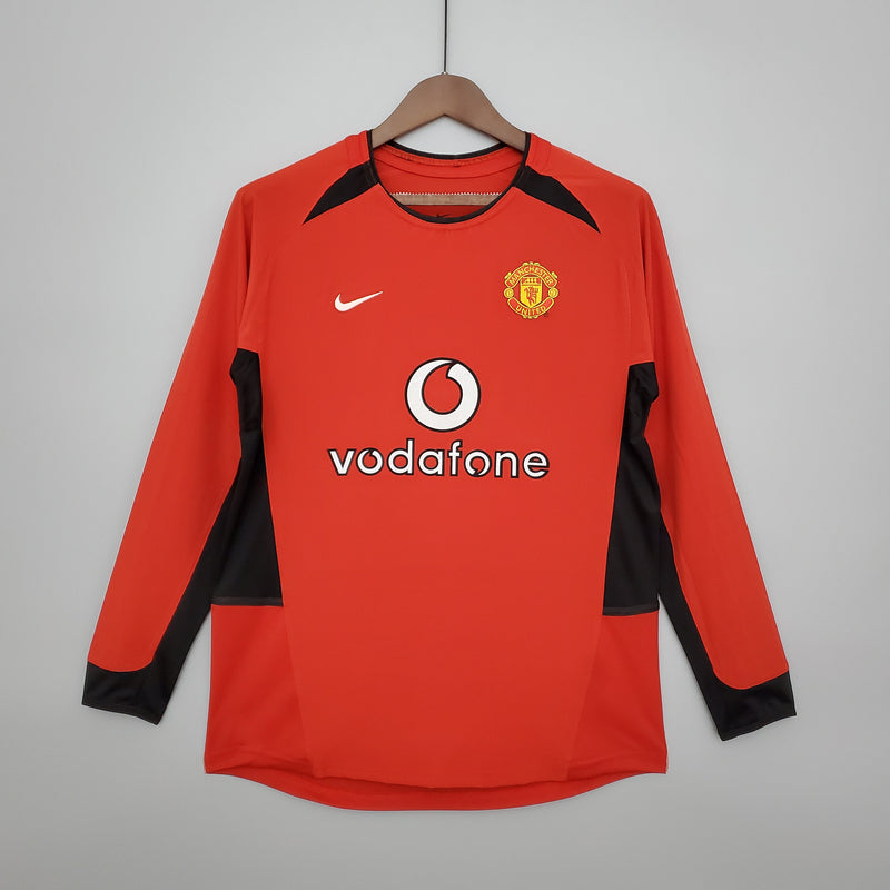 MANCHESTER UNITED I 02/03 homem (RETRO) MANGA LONGA