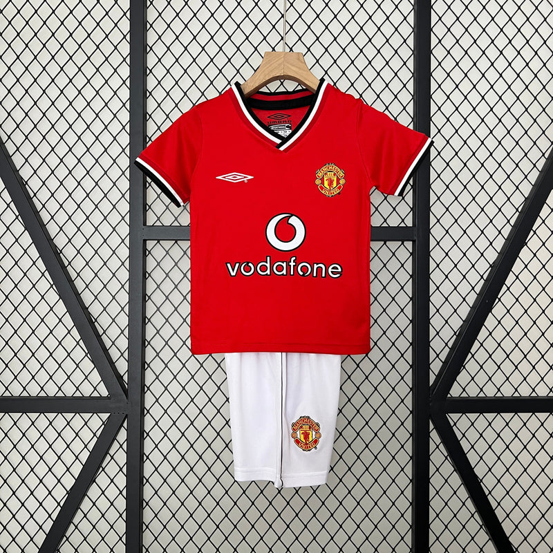 CAMISOLA MANCHESTER UNITED I 00/01 CONJUNTO INFANTIL (RETRO)