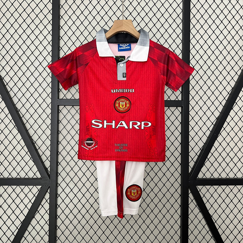 CAMISOLA MANCHESTER UNITED I 96/97 CONJUNTO INFANTIL (RETRO)