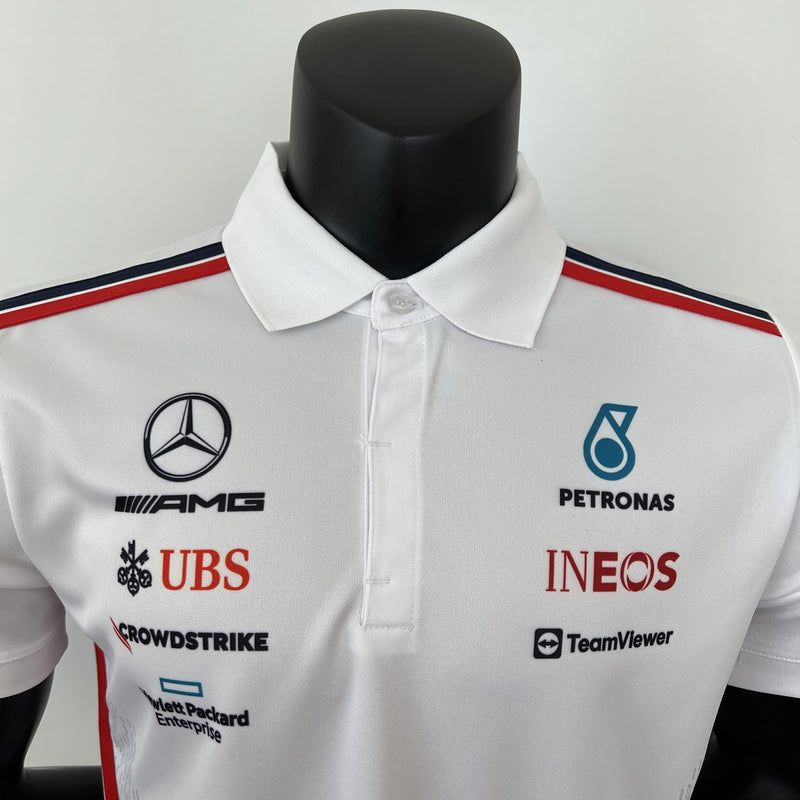 CAMISOLA F1 Mercedes Benz 2023 - White T shirt - POLO