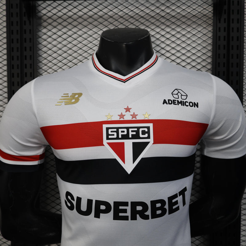 CAMISOLA SÃO PAULO I 25/26 homem TODOS OS PATROCINADORES (VERSÃO JOGADOR)