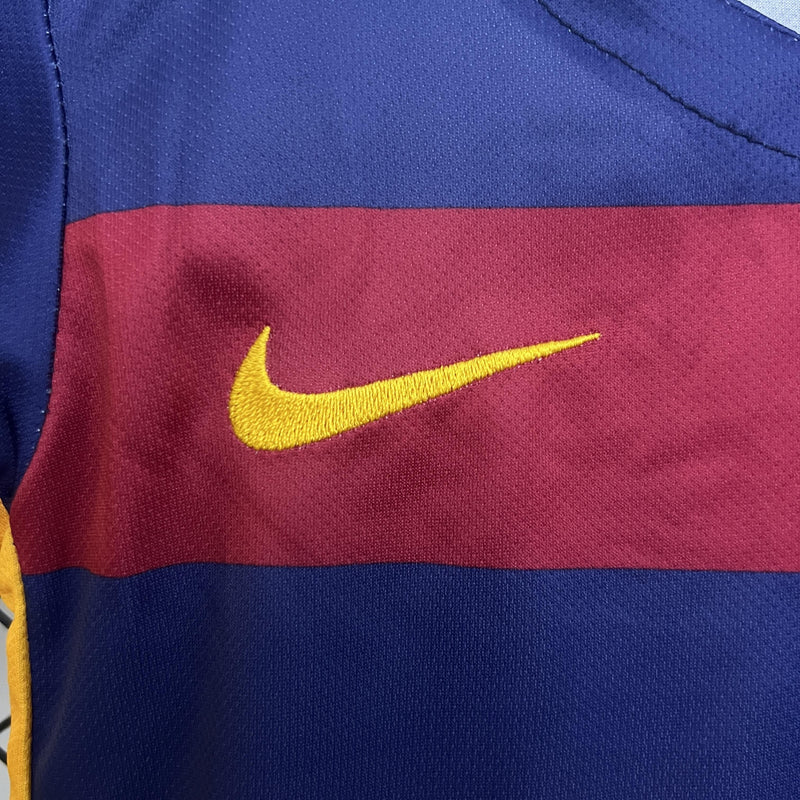 CAMISOLA BARCELONA I 15/16 CONJUNTO INFANTIL (RETRO)