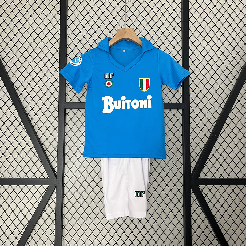 CAMISOLA NAPOLI I 87/88 CONJUNTO INFANTIL (RETRO)