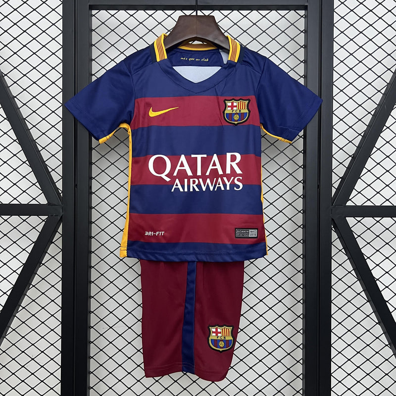 CAMISOLA BARCELONA I 15/16 CONJUNTO INFANTIL (RETRO)